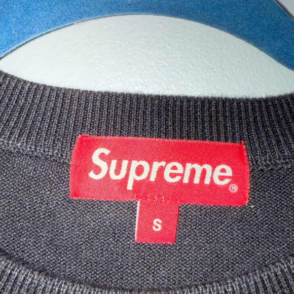 SUPREME Split Logo Pullover Knit Sweater - Picture 3 of 9